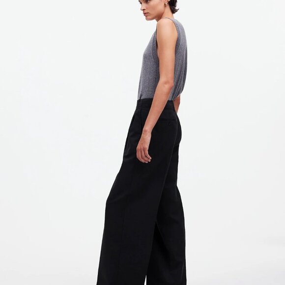 NWT The Harlow Wide Leg Pant in Drapey Twill - Picture 3 of 8